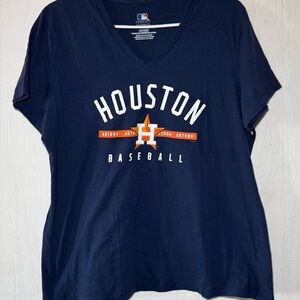 MLB Navy Houston Baseball Tee - Short Sleeve